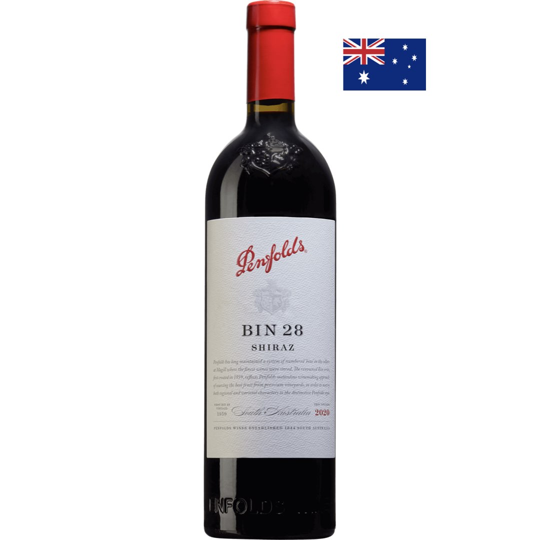 En flaska av vinet Penfolds BIN 28 