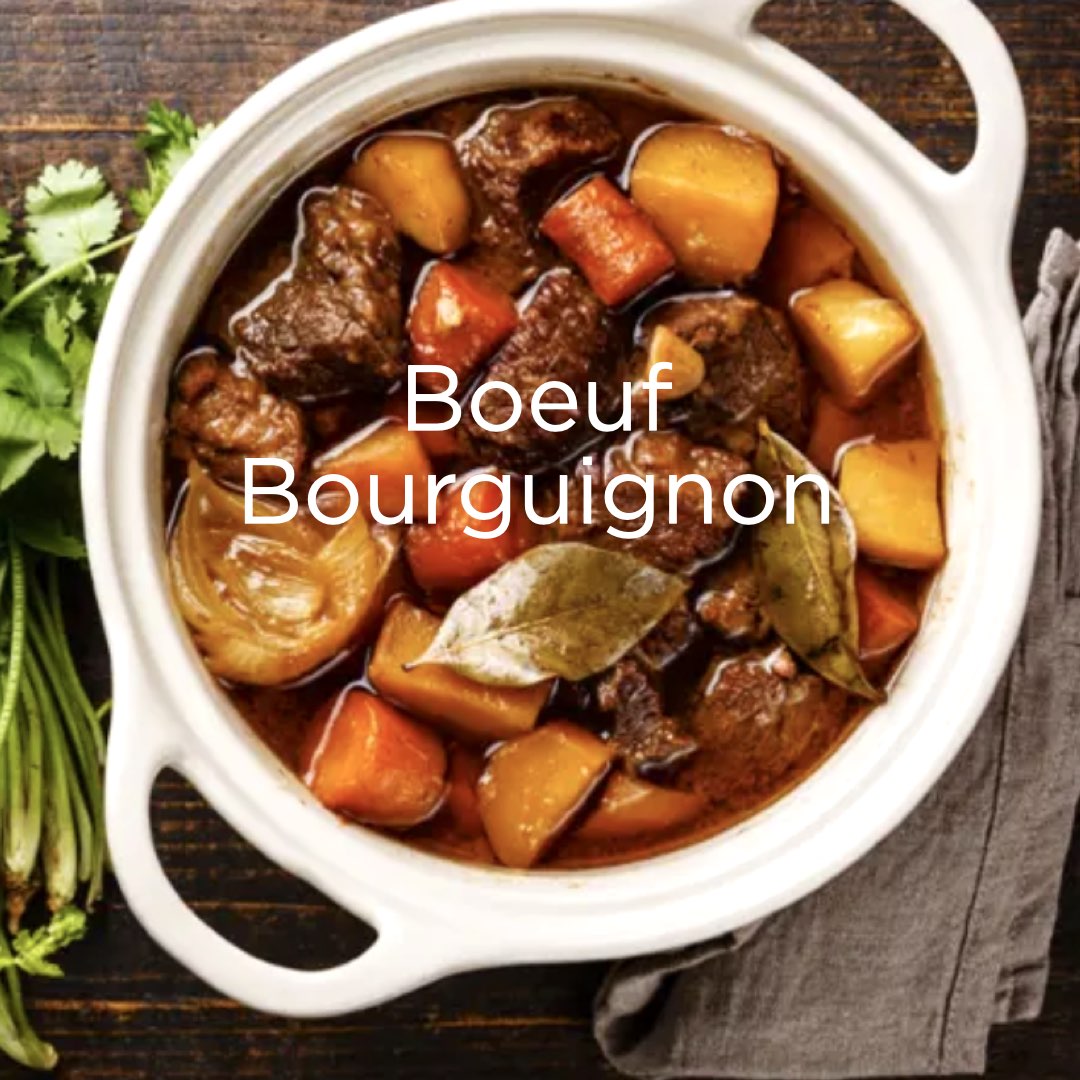 Mest älskade grytan –  Boeuf Bourguignon. 2 Recept. Vin i grytan och till grytan.