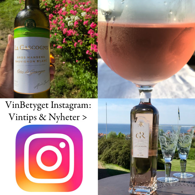 Vinbetyget Instagram med bästa rosévinerna 