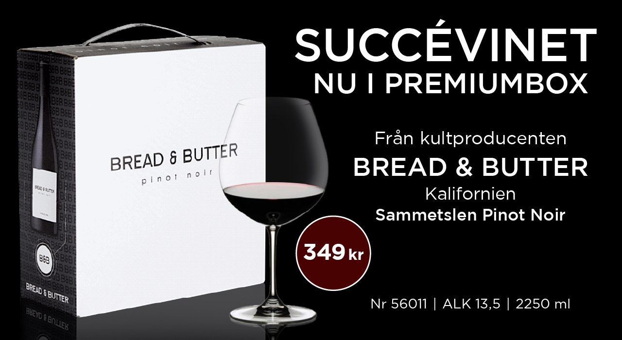 Boxvin Pinot noir - Bread & Butter 