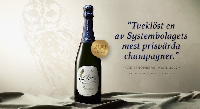 Champagne med mycket bra pris: La Chouette 299 kr