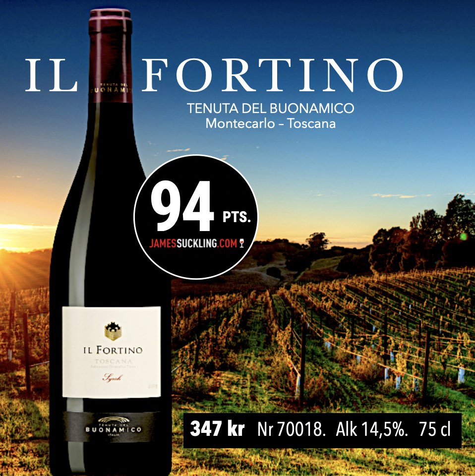 Rött vin från Toscana: Il Fortino 
