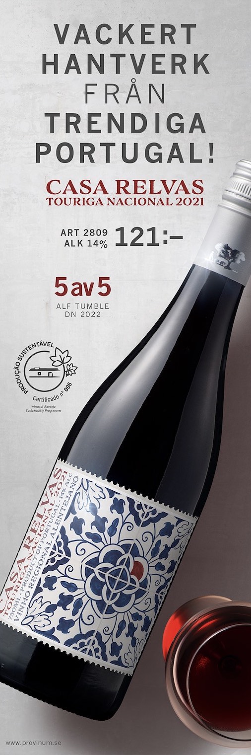 Bra ekologiskt vin från Portugal: Casa Relvas