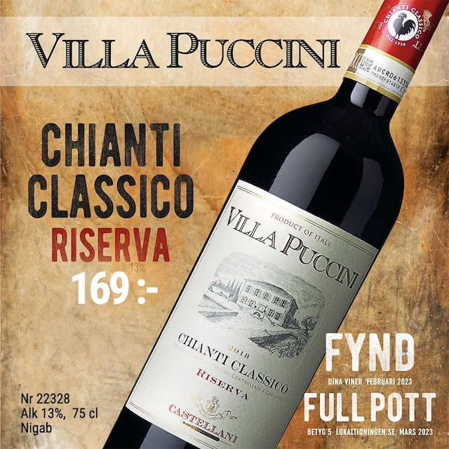 Villa Puccini Chianti Classico 169 kr 