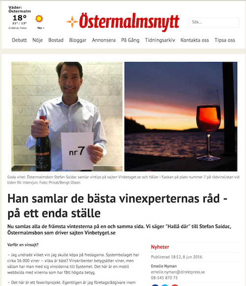 Vinbetyget intervjuas om bästa vinerna på Systembolaget 