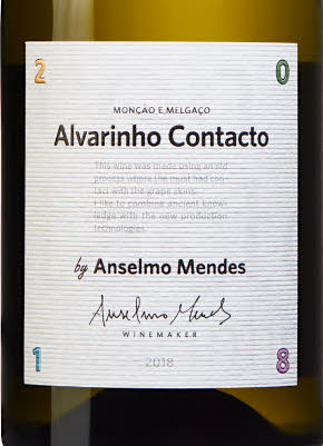 Etikett vitt vin från Portugal : Alvarinho Contacto